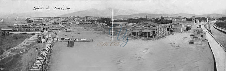 Panoramica spiaggia Viareggio Anno 1830