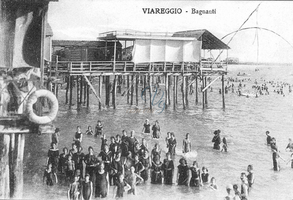 Bagnanti Viareggio Anni 1850 - 1900 circa