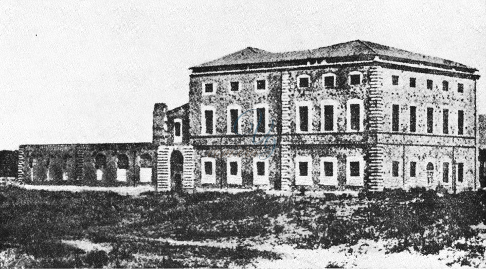 Ospizio Marino in costruzione Viareggio Anno 1860