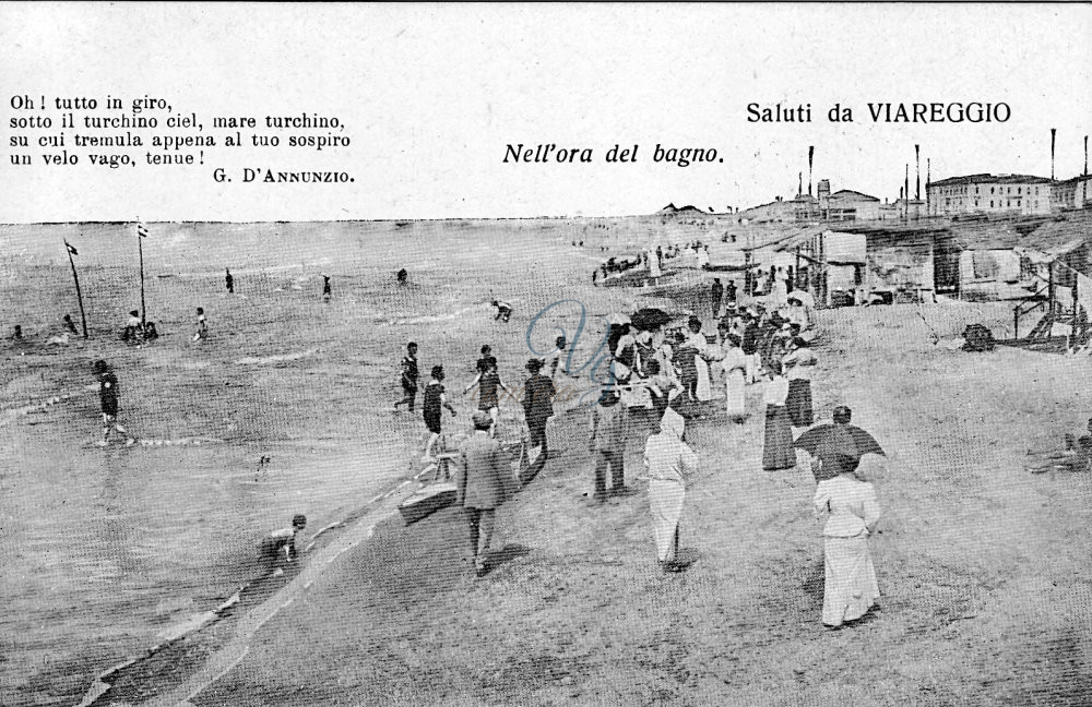 Spiaggia Viareggio Anni 1850 - 1900 circa