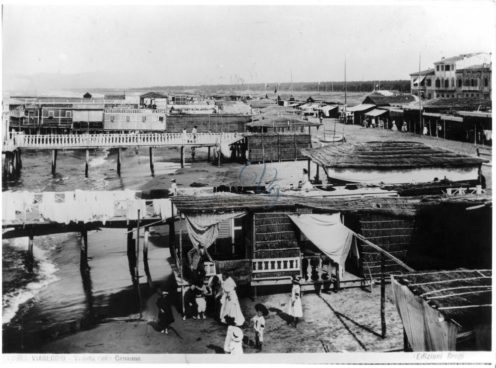Veduta delle Capanne Viareggio Anno 1860