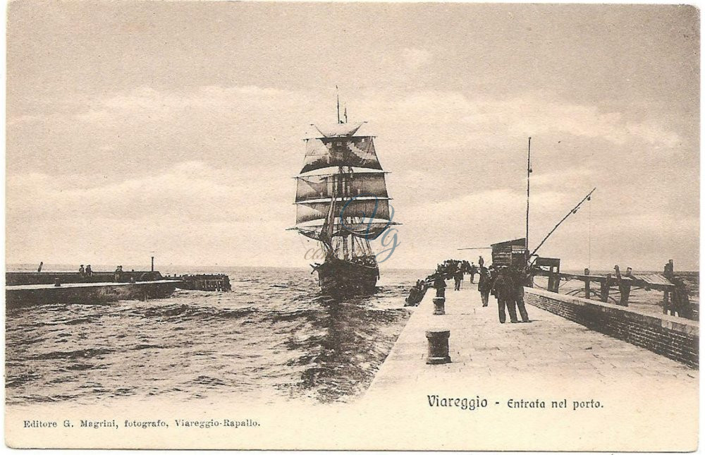 Rientro in Porto Viareggio Anni 1850 - 1900 circa
