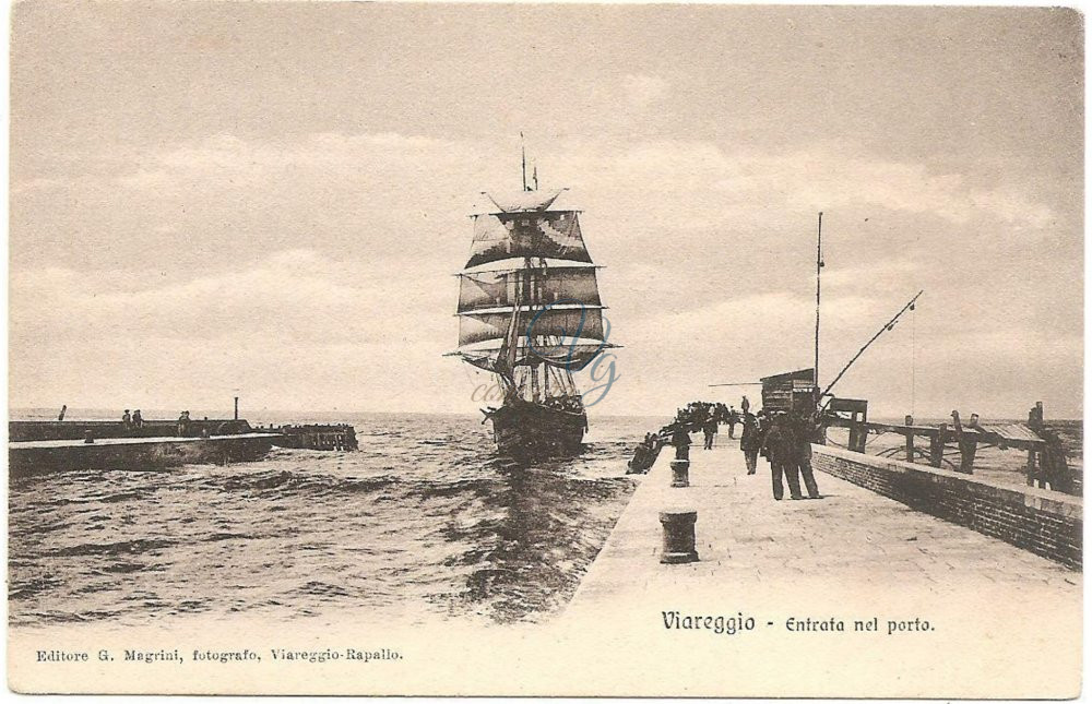 Rientro in Porto Viareggio Anni 1850 - 1900 circa