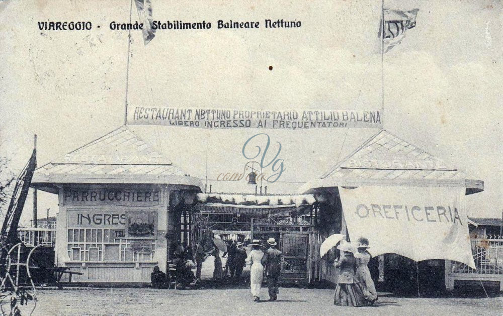 Bagno Nettuno Viareggio Anni 1850 - 1900 circa