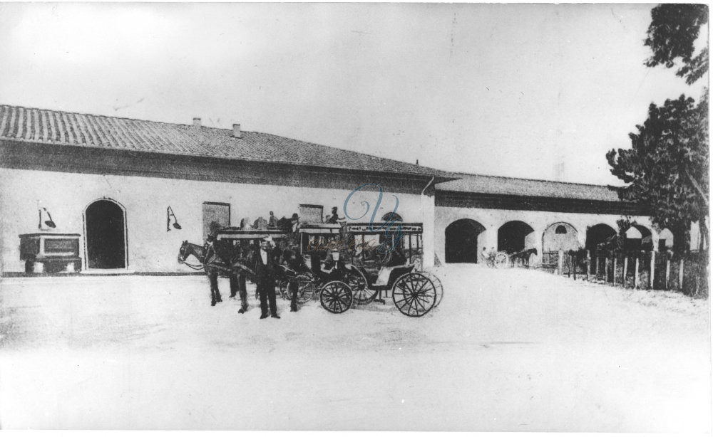 Piazza della Stazione vecchia Viareggio Anno 1880