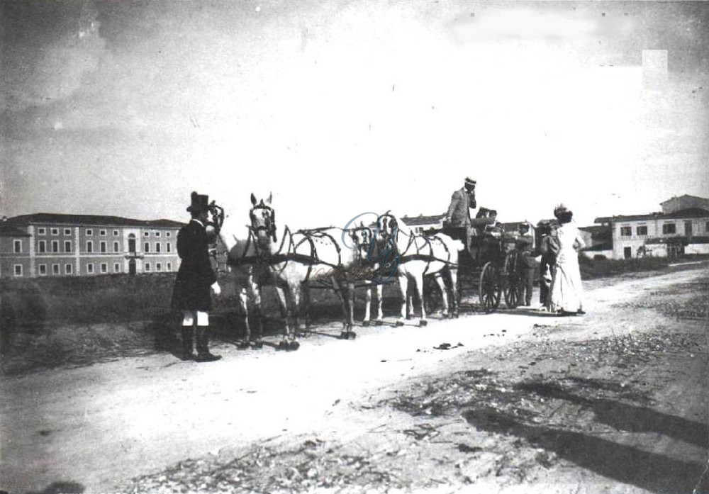Piazza principe Amedeo Viareggio Anni 1850 - 1900 circa