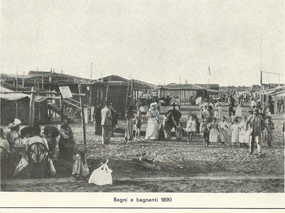 Bagni e bagnanti Viareggio Anno 1890