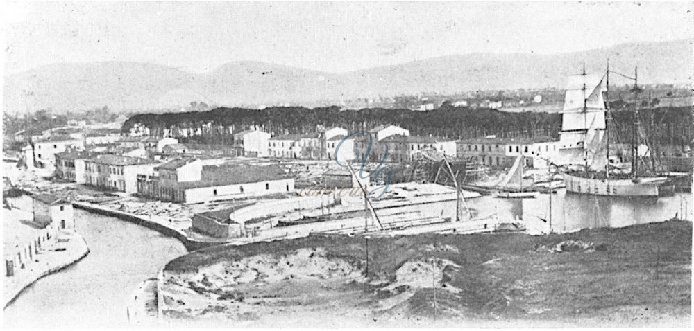Darsena Toscana Viareggio Anni 1850 - 1900 circa