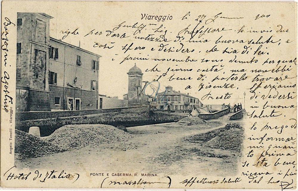 Ponte Levatoio Viareggio Anni 1850 - 1900 circa