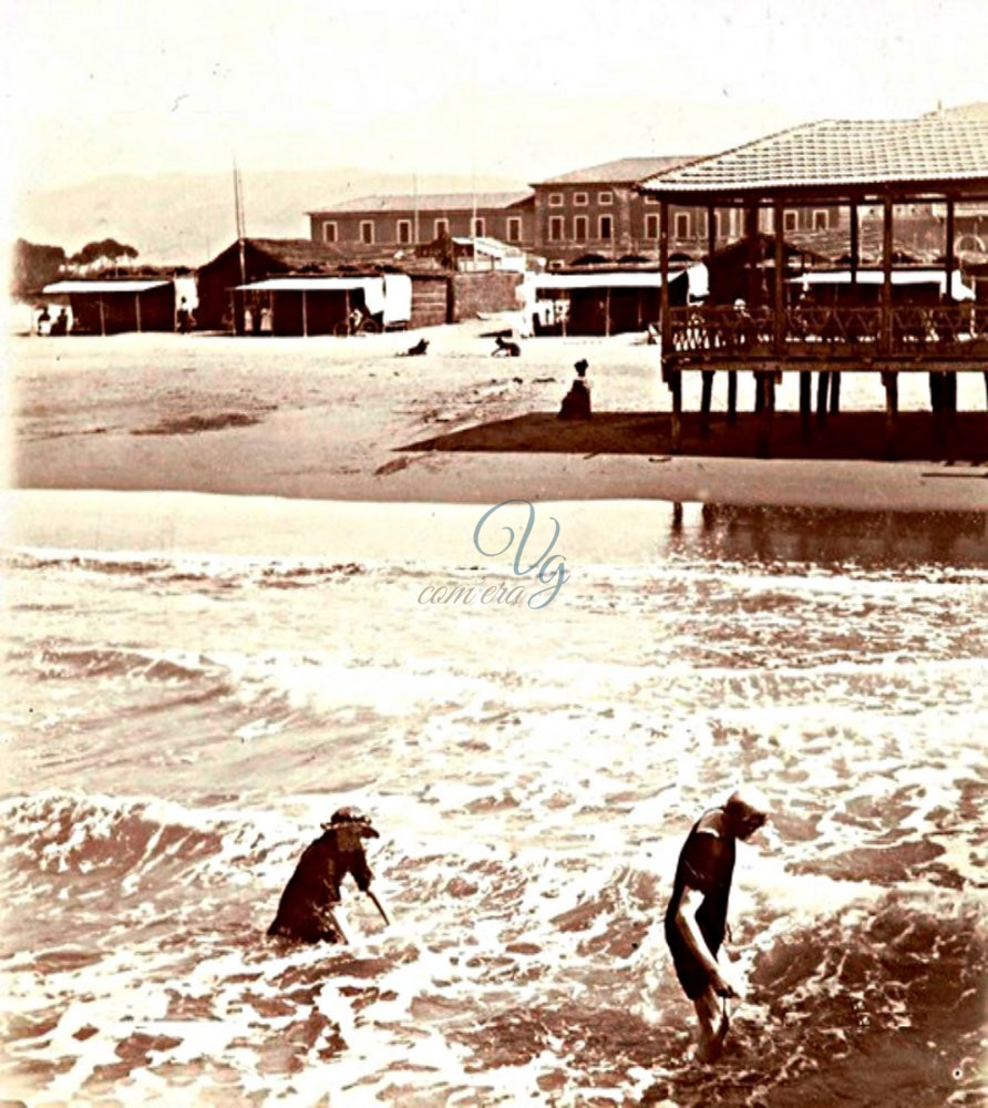 Mare e spiaggia Viareggio Anno 1899