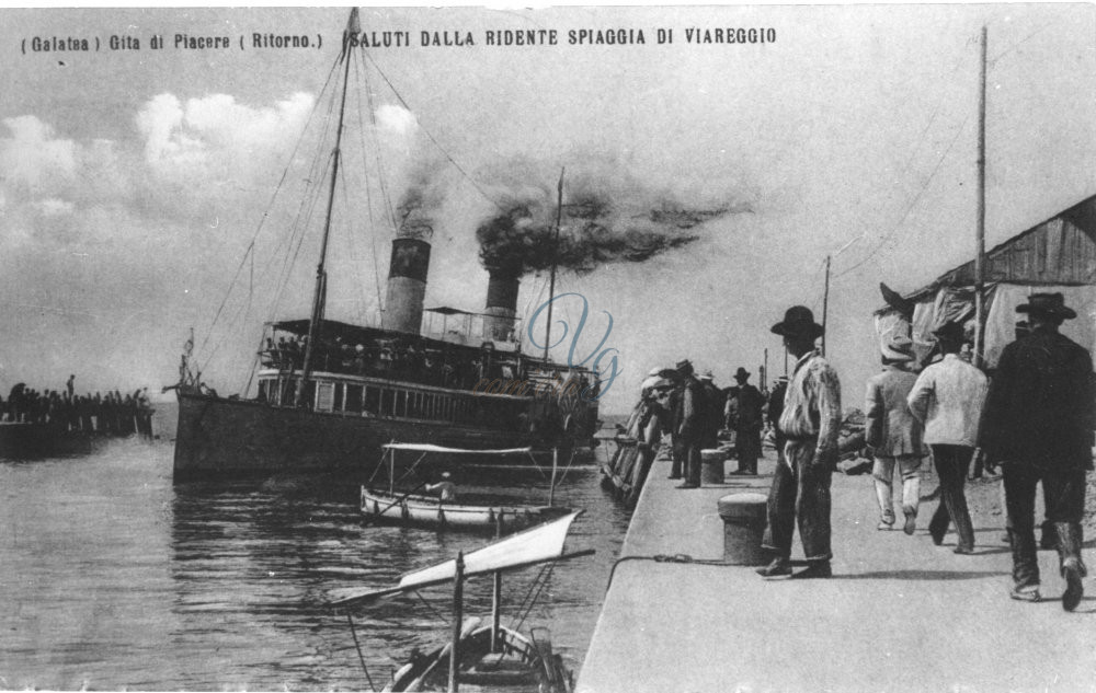 Battello a Vapore Viareggio Anno 1900