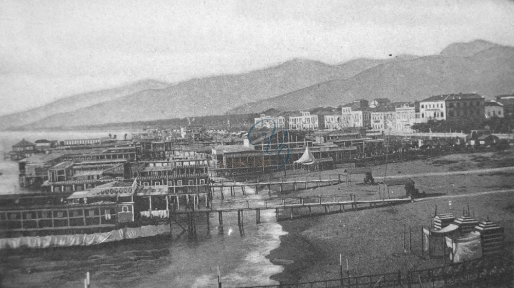 Veduta dei bagni Viareggio Anno 1900