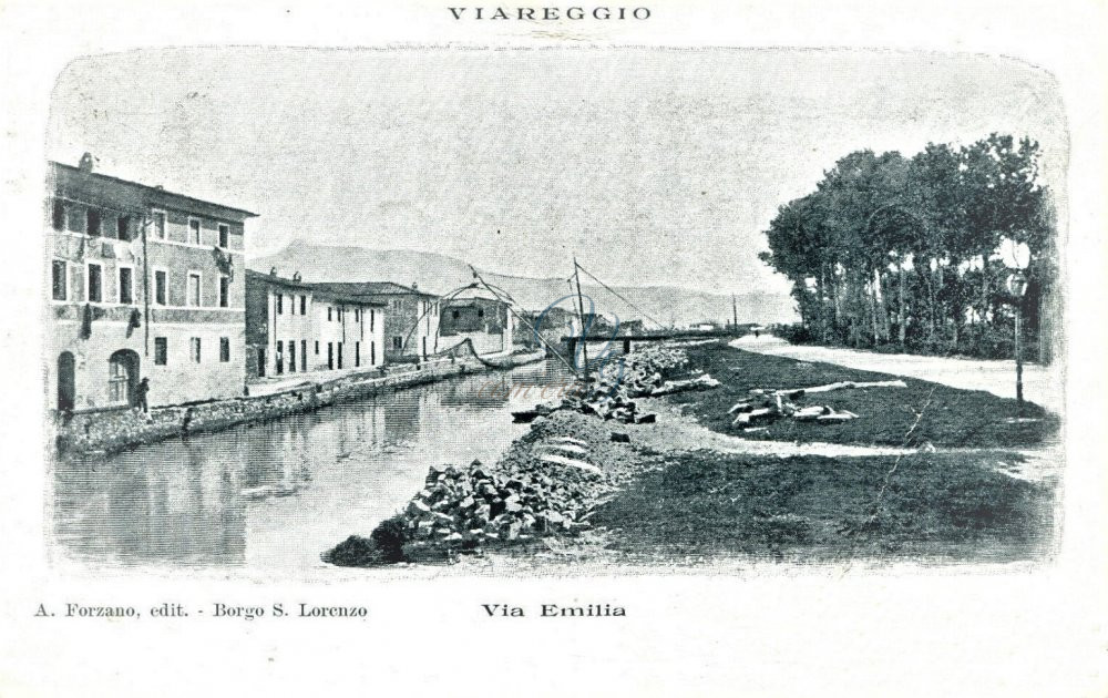 Via Emilia Viareggio Anno 1902