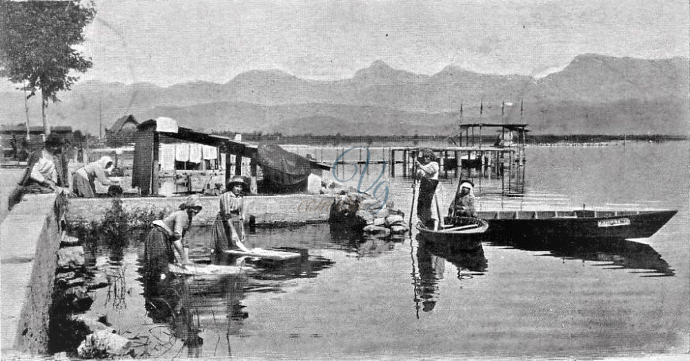 Lavandaie nel lago Viareggio Anno 1904