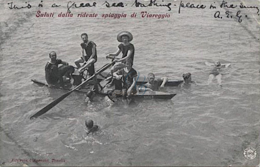 Sul patino Viareggio Anno 1907