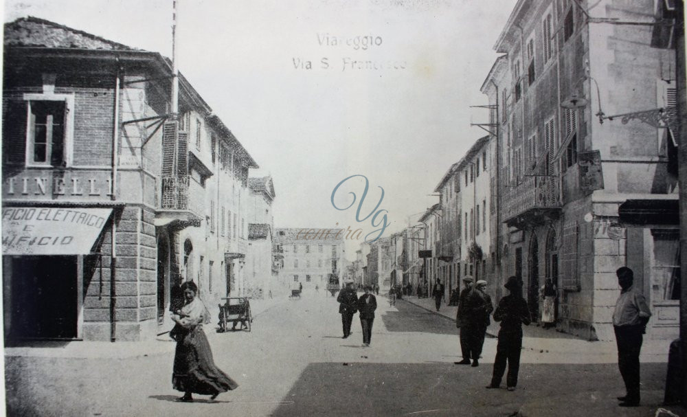 via San Fracesco ang Veneto Viareggio Anno 1911