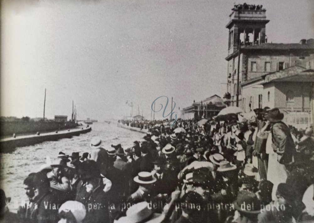 Costruzione del porto Viareggio Anno 1913
