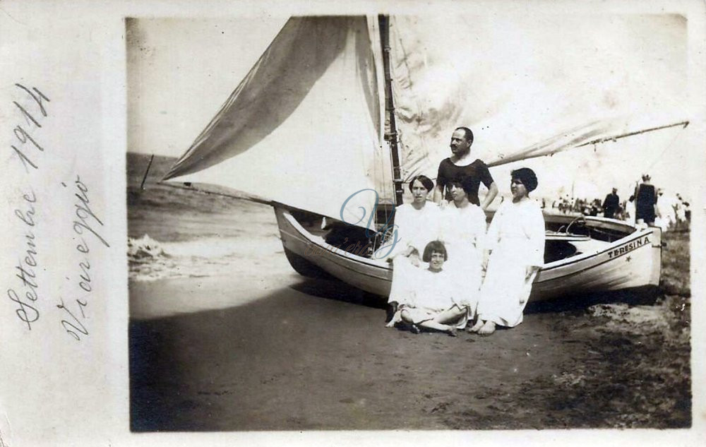 Spiaggia di Ponente Viareggio Anno 1914