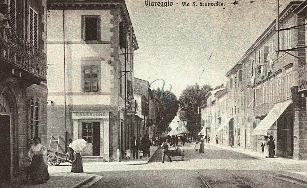 Via San Francesco Viareggio Anno 1916