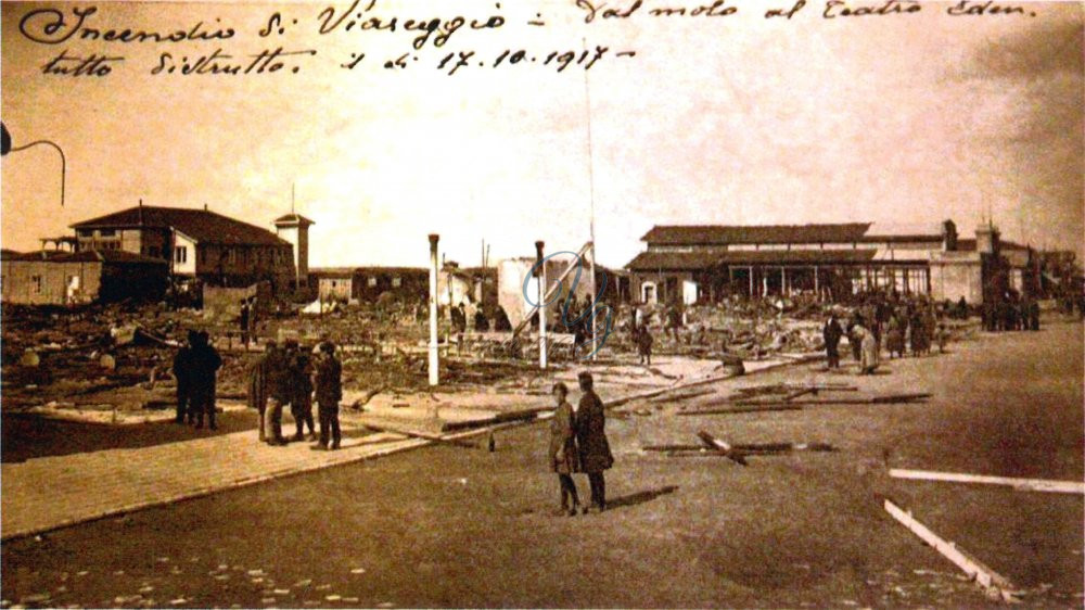 Incendio in Passeggiata Viareggio Anno 1917