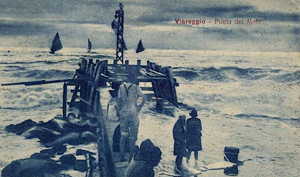 Punta del Molo Viareggio Anno 1918