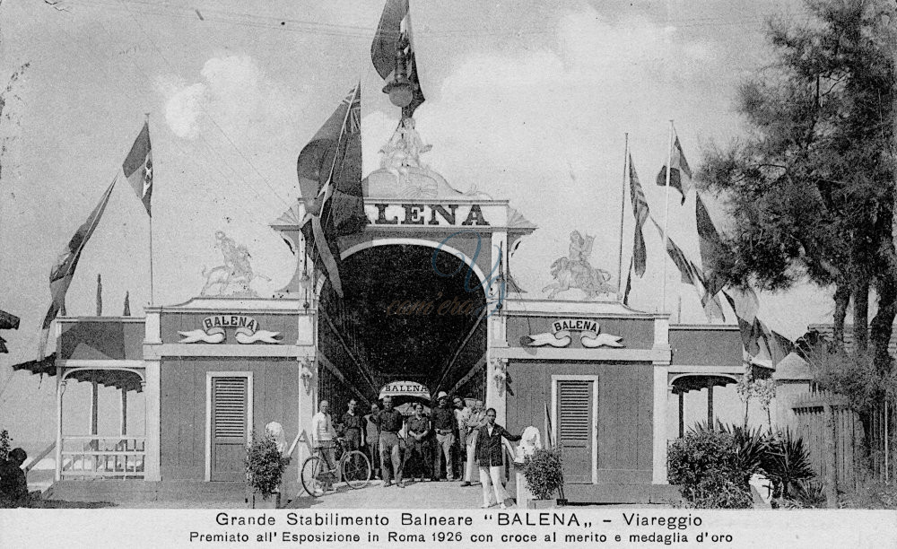 Grande Stabilimento Balneare Balena Viareggio Anno 1920