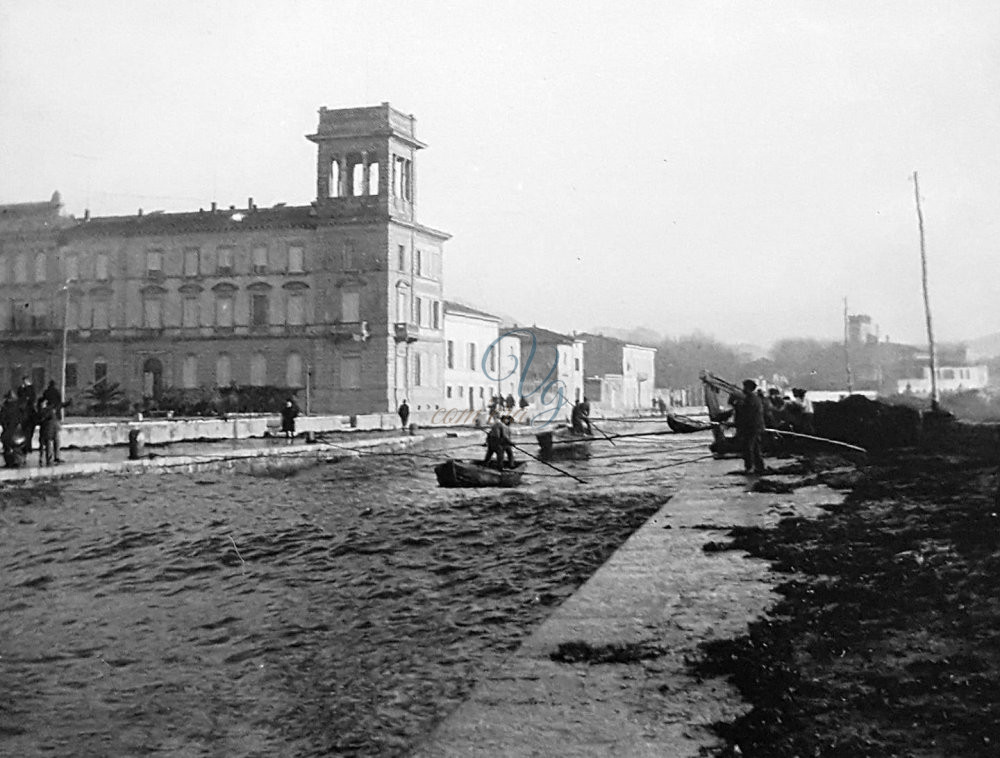 Mareggiata Canale Burlamacca Viareggio Anni '20