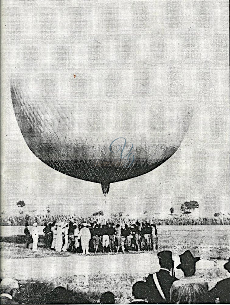 Pallone Aerostatico Viareggio Anno 1925