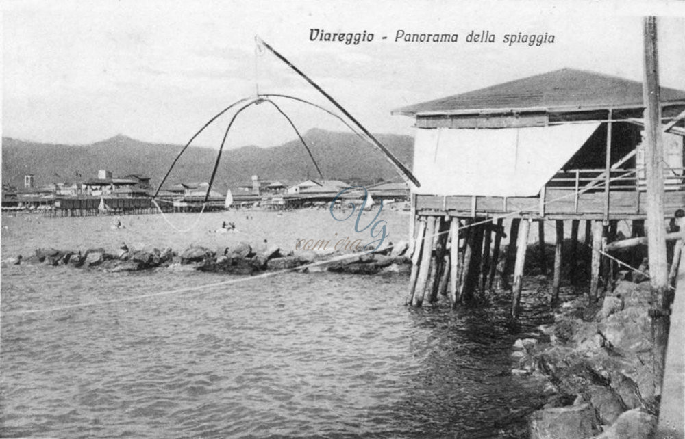 Bilancia e bagnanti Viareggio Anni '30