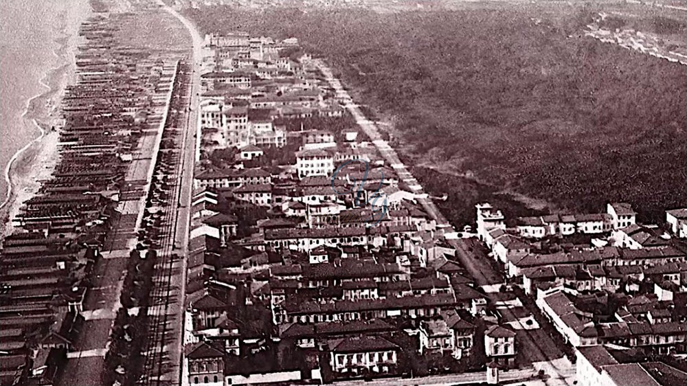 Panorama aereo Viareggio Anni '30