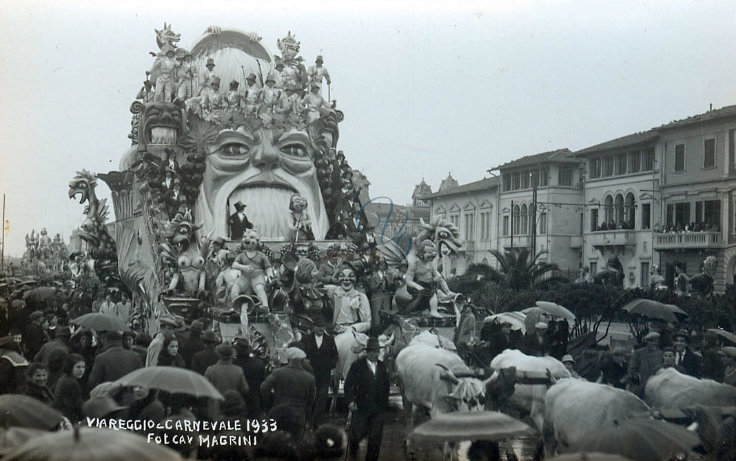 Le cascate al carnevale Viareggio Anno 1933