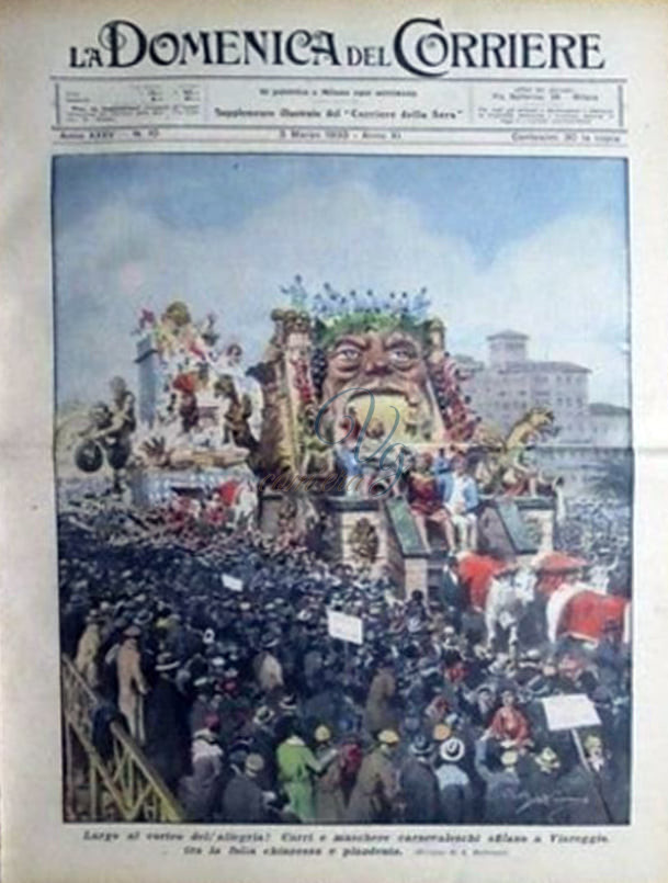 Le cascate al carnevale Viareggio Anno 1933