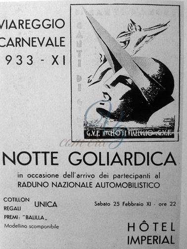 Notte goliardica Viareggio Anno 1933