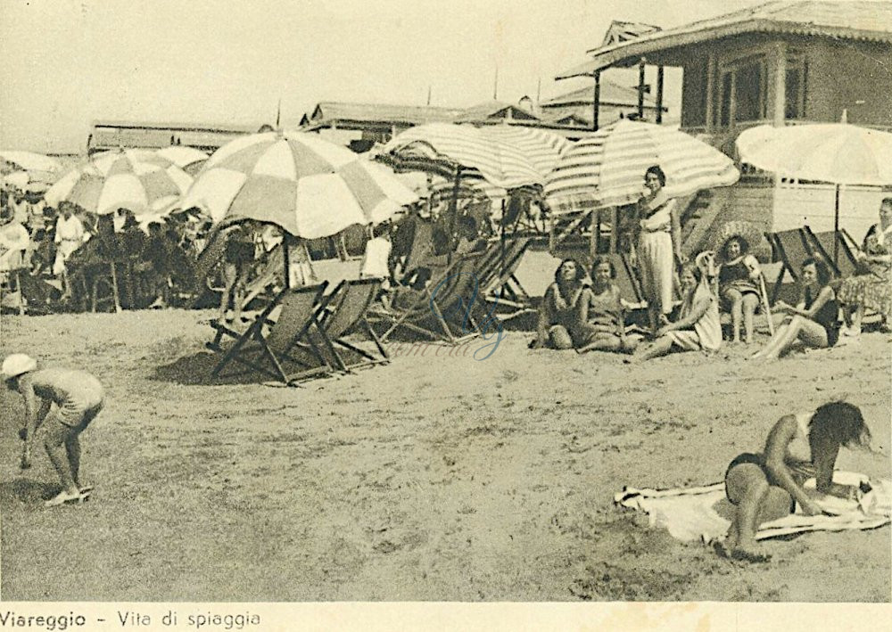 Vita di spiaggia Viareggio Anno 1933