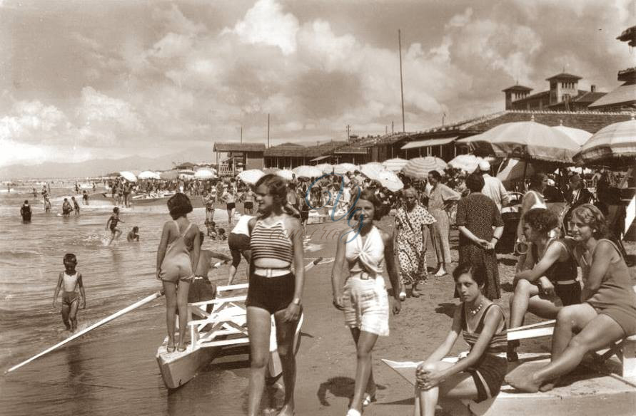 Spiaggia Viareggio Anno 1938