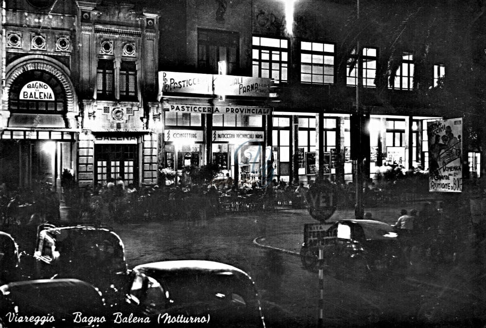 Balena in notturno Viareggio Anni '40