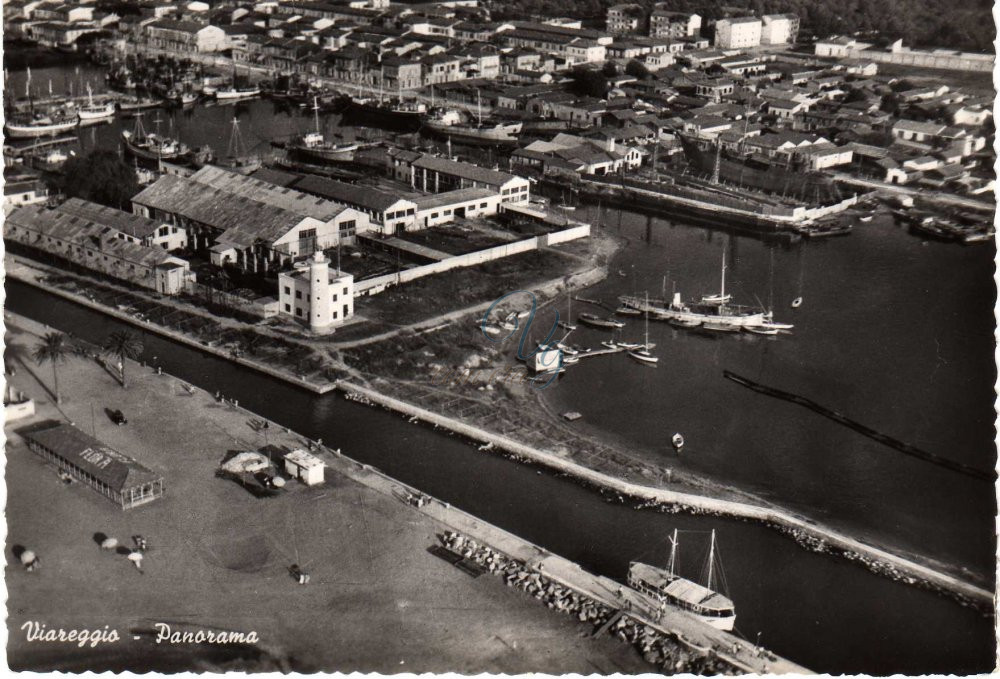 Panorama sul porto Viareggio Anni '40