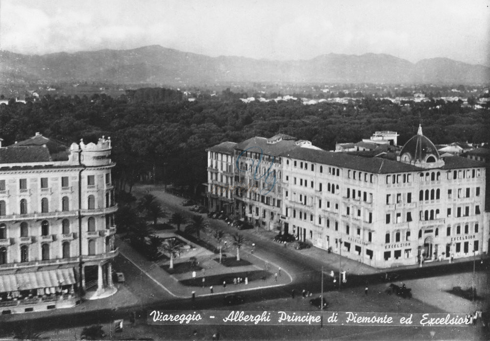 Veduta piazza Puccini Viareggio Anni '40