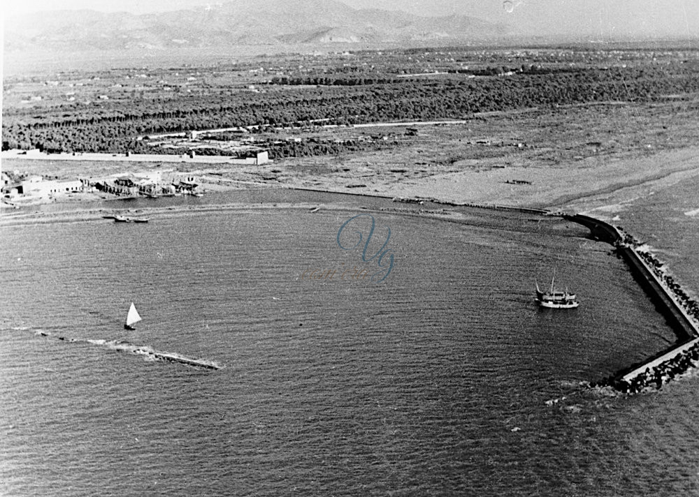 Panoramica Molo nuovo Viareggio Anno 1945