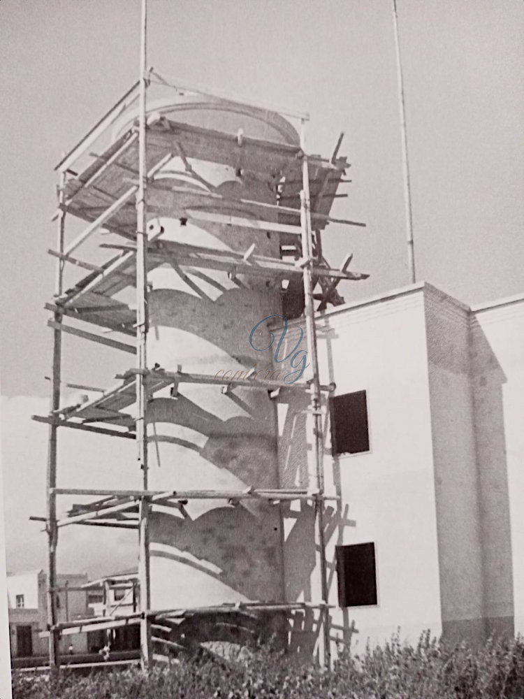 Costruzione del nuovo Faro Viareggio Anno 1948