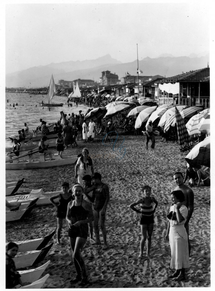 Bagni e spiaggia Viareggio Anni '50