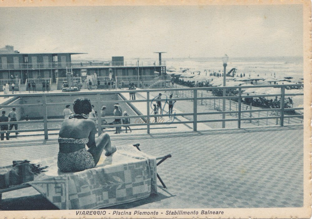 Bagno Principe di Piemonte Viareggio Anni '50