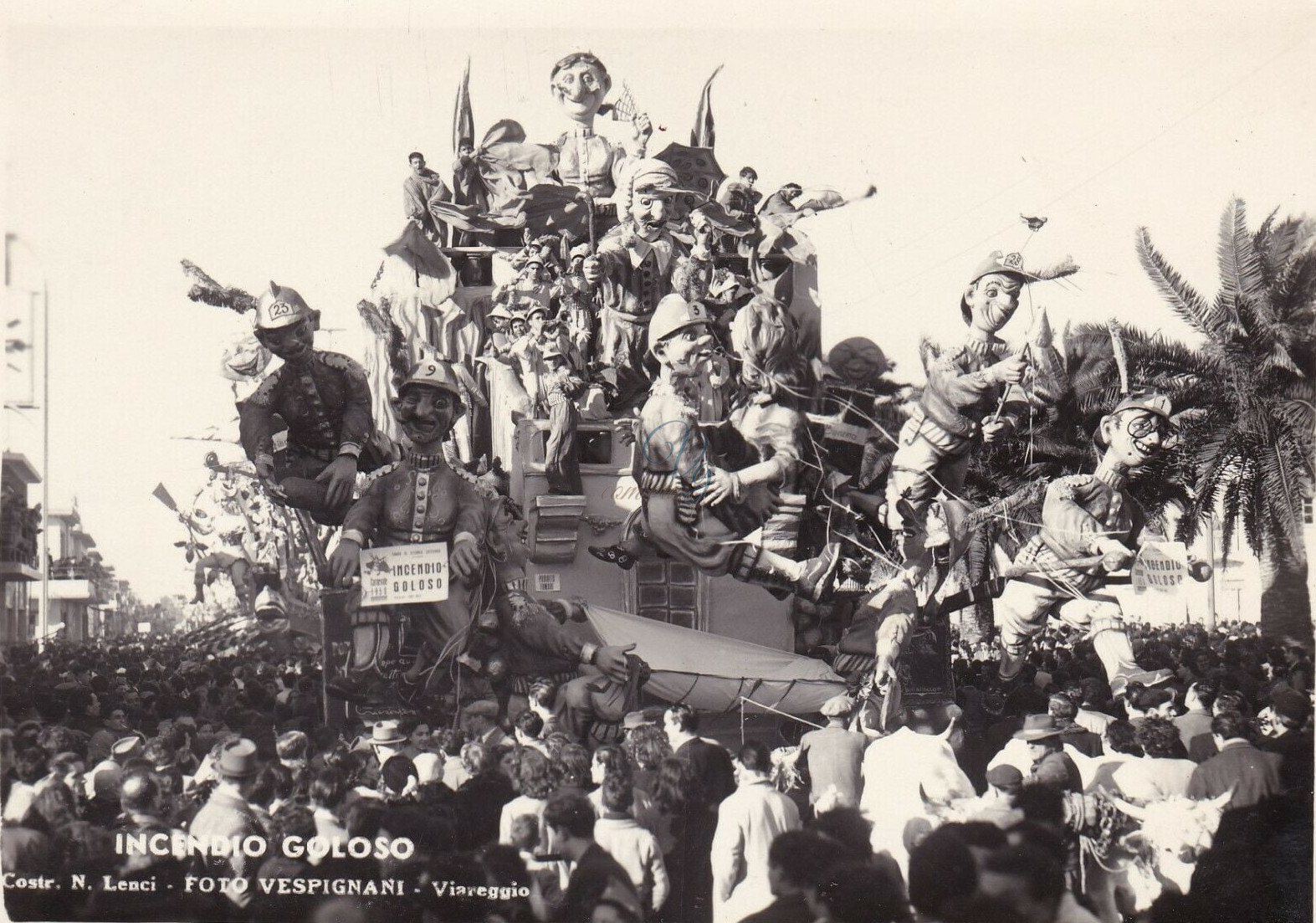 Incendio goloso Viareggio Anno 1950
