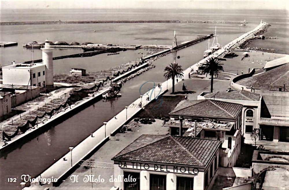 Molo dall&rsquo;alto Viareggio Anni '50
