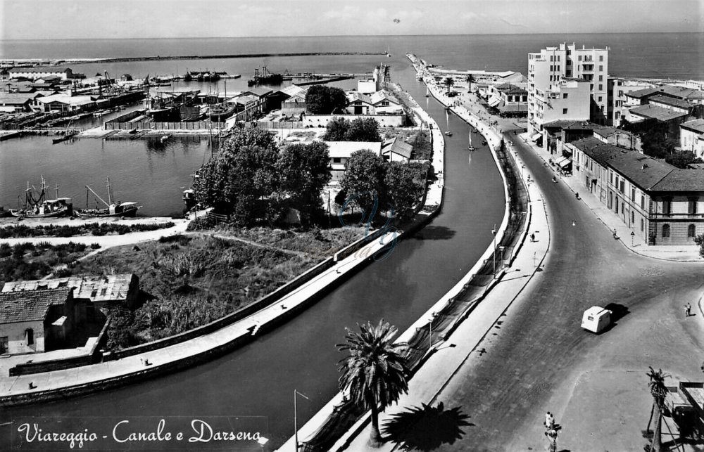 Panorama Darsene Viareggio Anni '50
