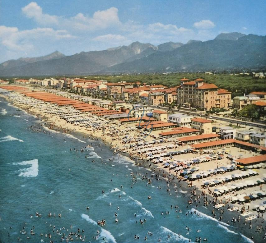 Panorama aereo Viareggio Anni '50