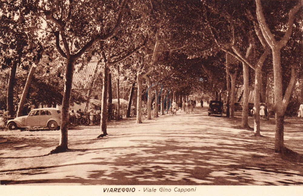 Viale Capponi Viareggio Anni '50