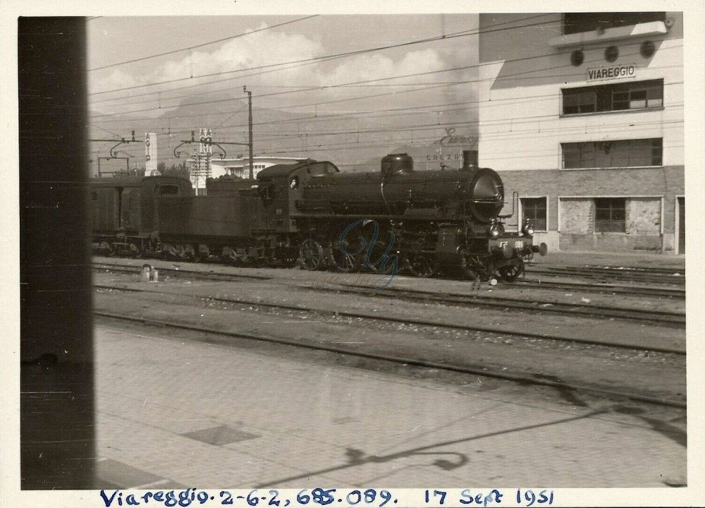 Locomotiva a vapore Viareggio Anno 1951