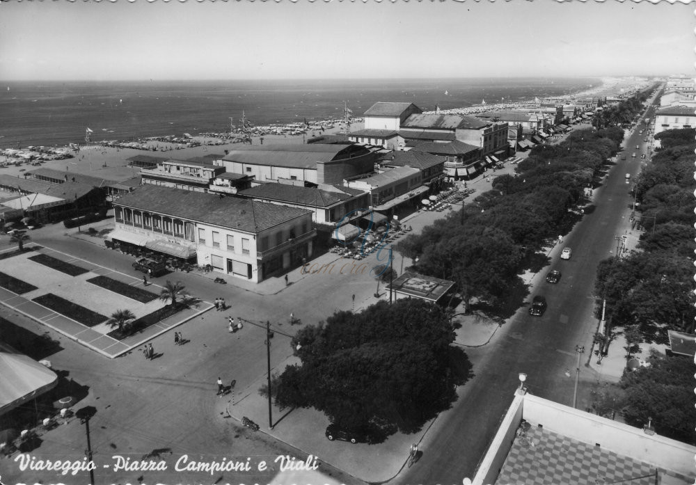 Piazza Campioni Viareggio Anno 1951