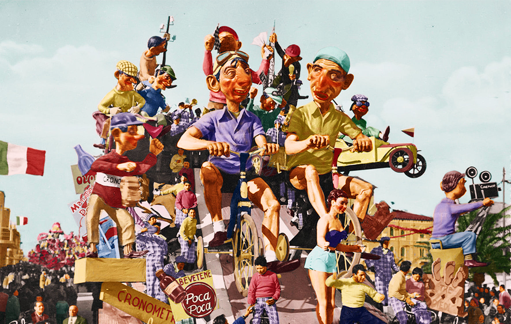 Arriva il giro Viareggio Anno 1952